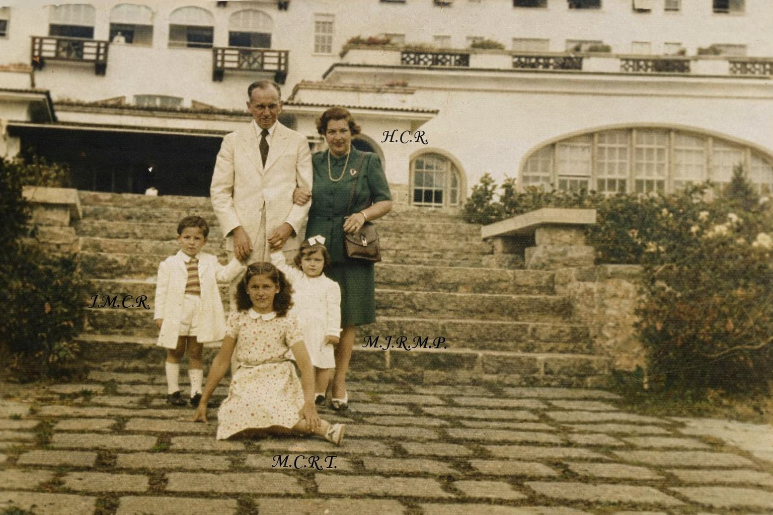 Pedro Lorenzo Raggio em Petrópolis com a família